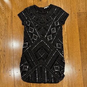 Parker Topaz Beaded Dress (Size 2)